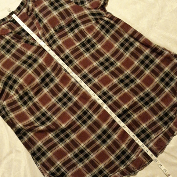 Plaid pattern half button down - Picture 9 of 11